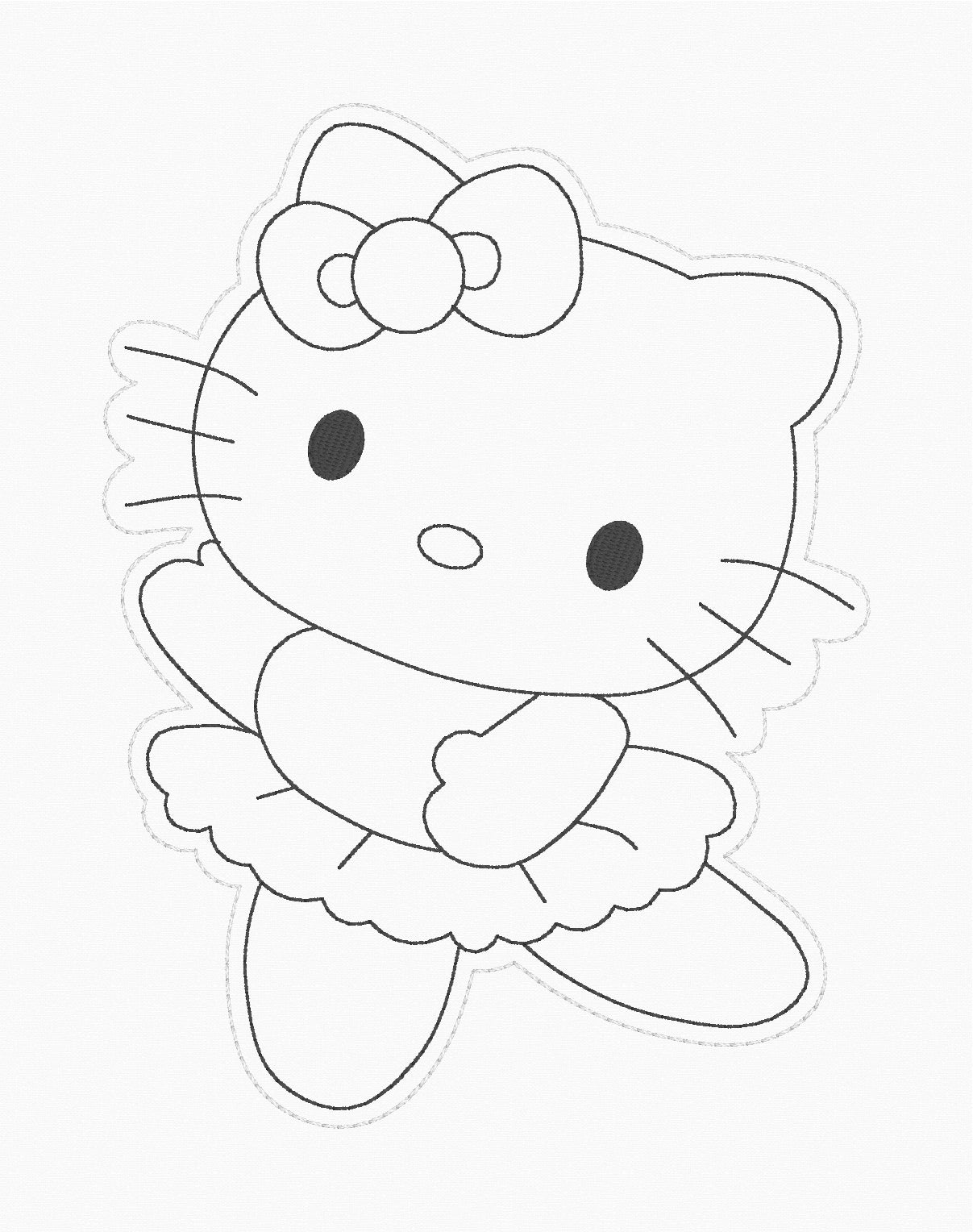 ITH 5x7 Kitty Dry Erase Coloring Characters