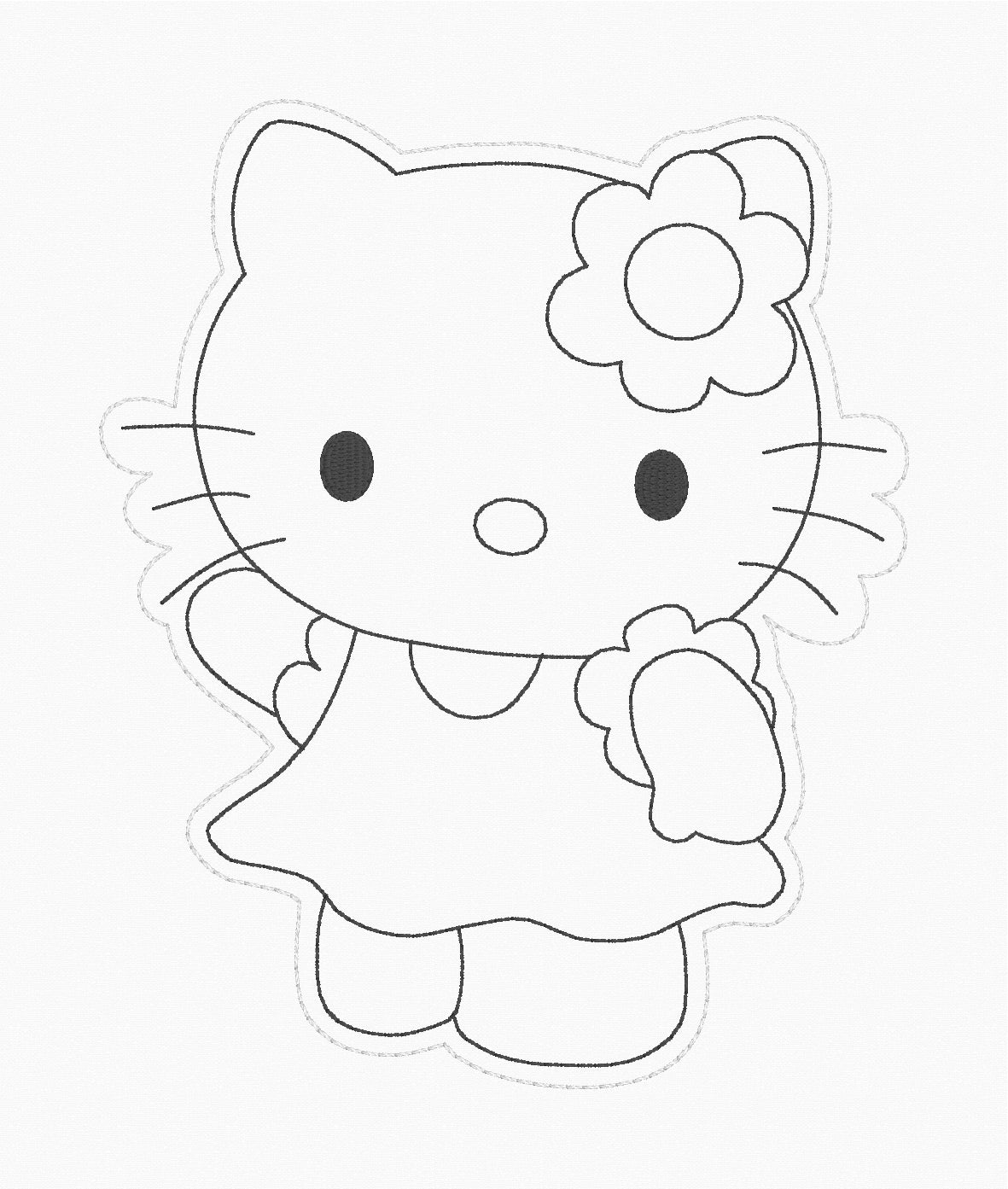 ITH 5x7 Kitty Dry Erase Coloring Characters