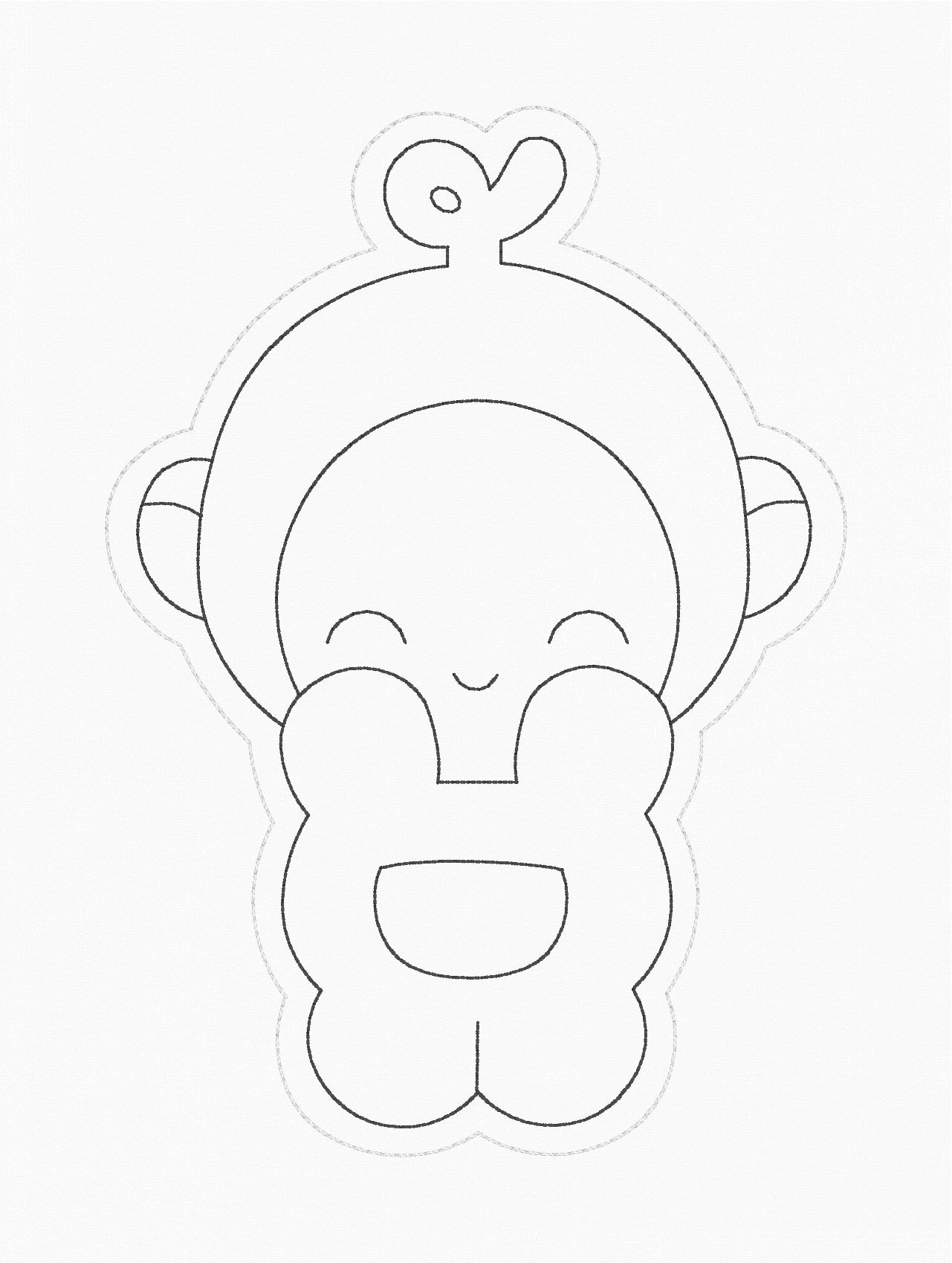 ITH 5x7 Tele Friends Dry Erase Coloring Characters