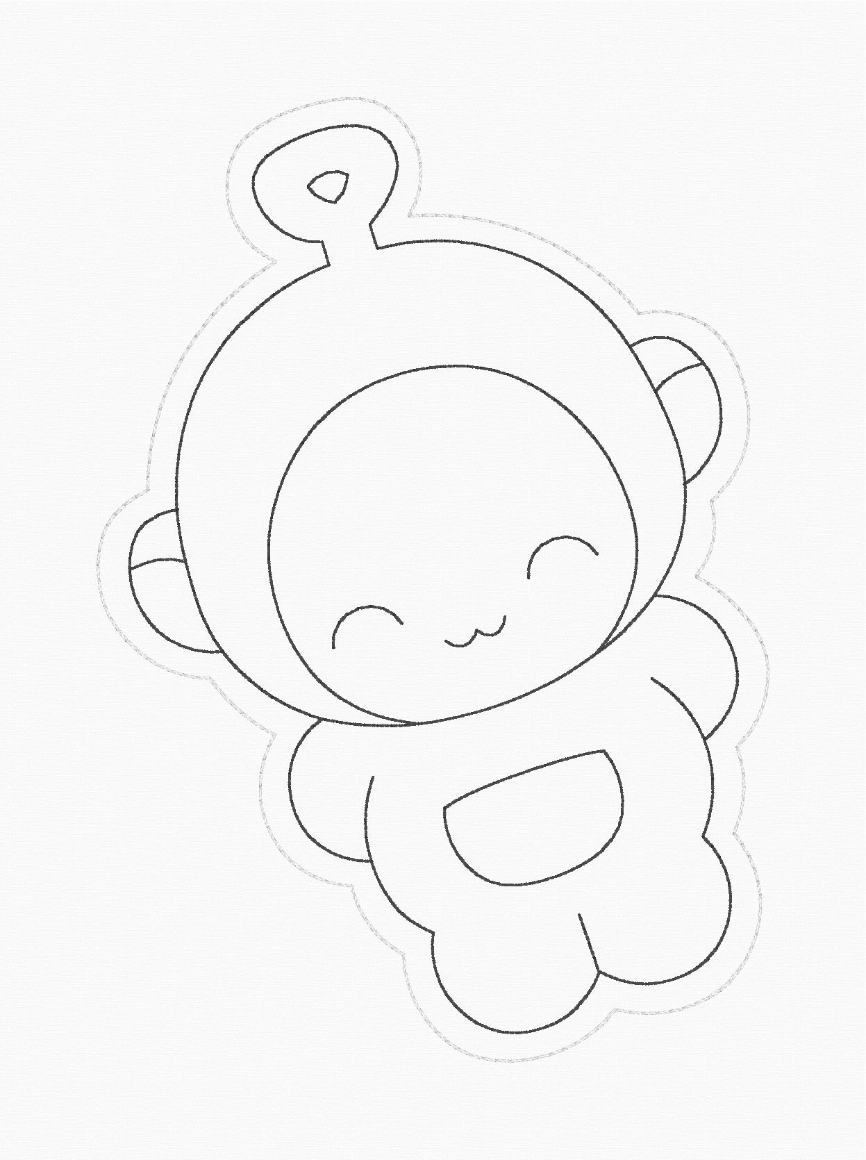 ITH 5x7 Tele Friends Dry Erase Coloring Characters
