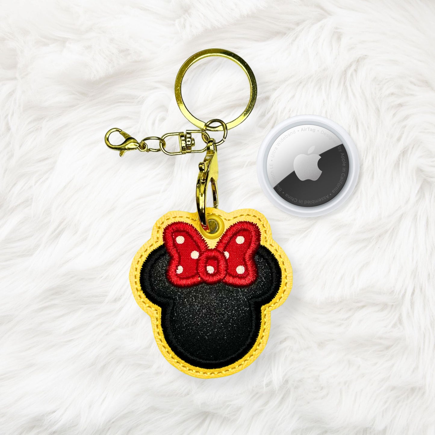 ITH 4x4 Ms Mouse Appliqué Air Tag Holder
