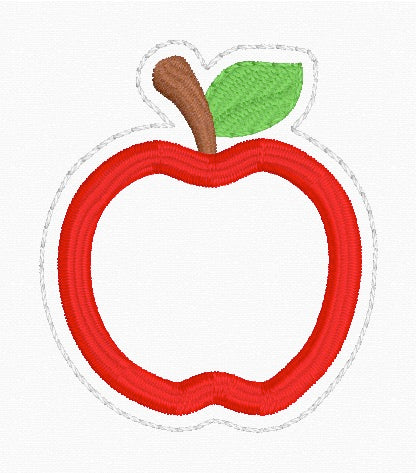 ITH 4x4 Apple Appliqué Feltie