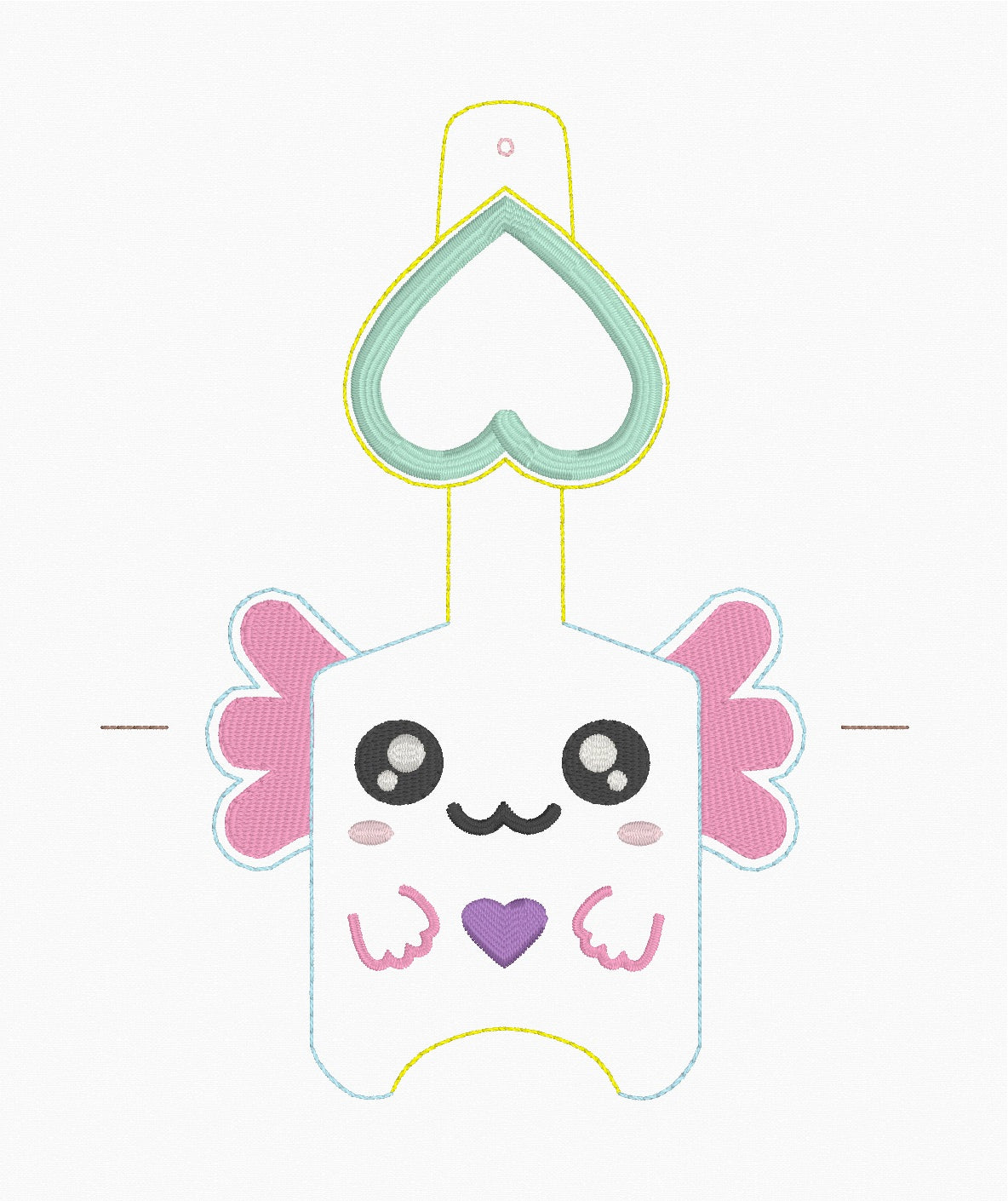ITH 5x7 1oz Axolotl Sanitizer Holder