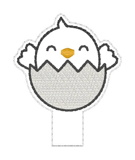 ITH 4x4 Baby Chick Pencil Topper