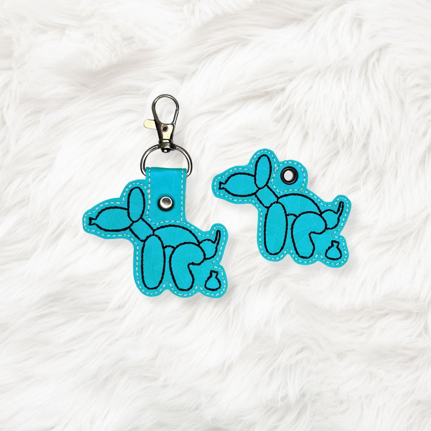ITH 4x4 Balloon Dog Snaptab/Eyelet