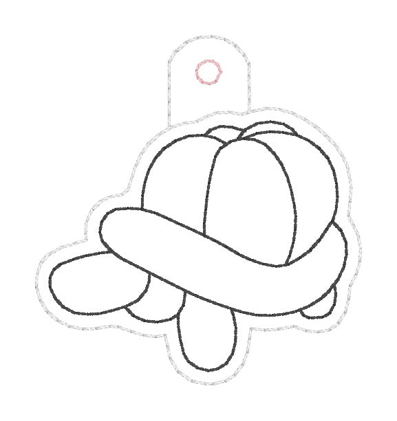 ITH 4x4 Balloon Turtle Snaptab/Keyfob
