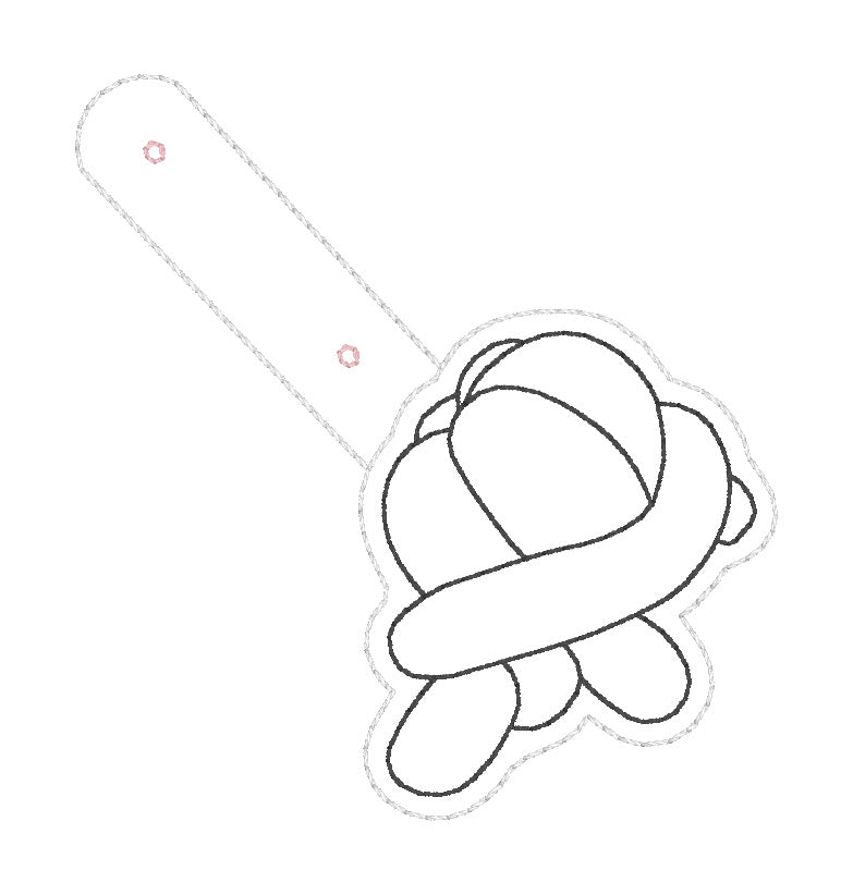 ITH 4x4 Balloon Turtle Snaptab/Keyfob