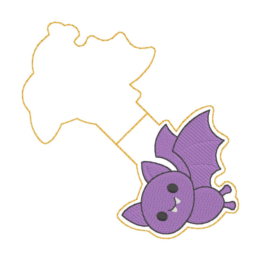 ITH 4x4 Bat Foldover Magnetic Bookmark