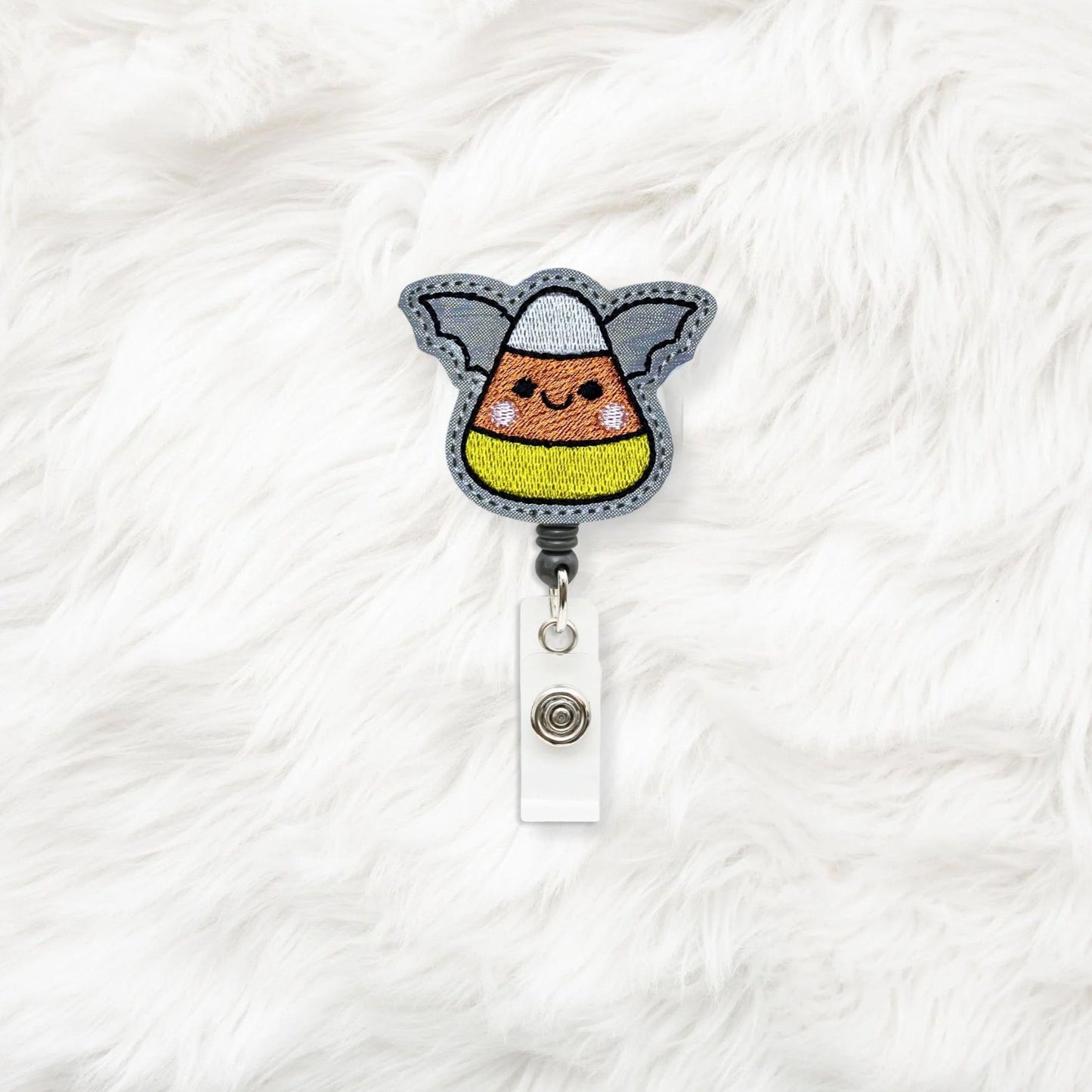 ITH 4x4 Bat Candy Corn Feltie