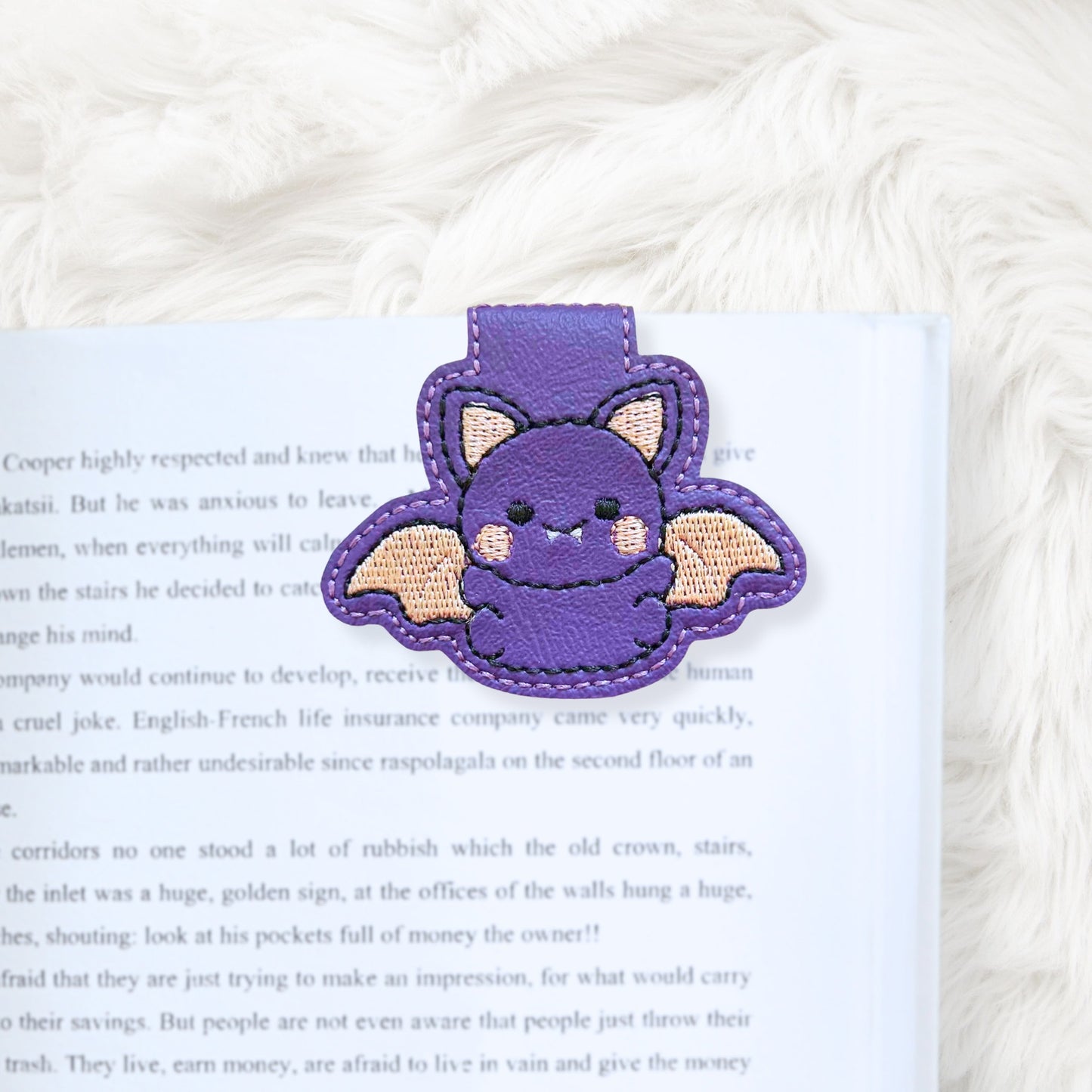 ITH 4x4 Bat Foldover Magnetic Bookmark