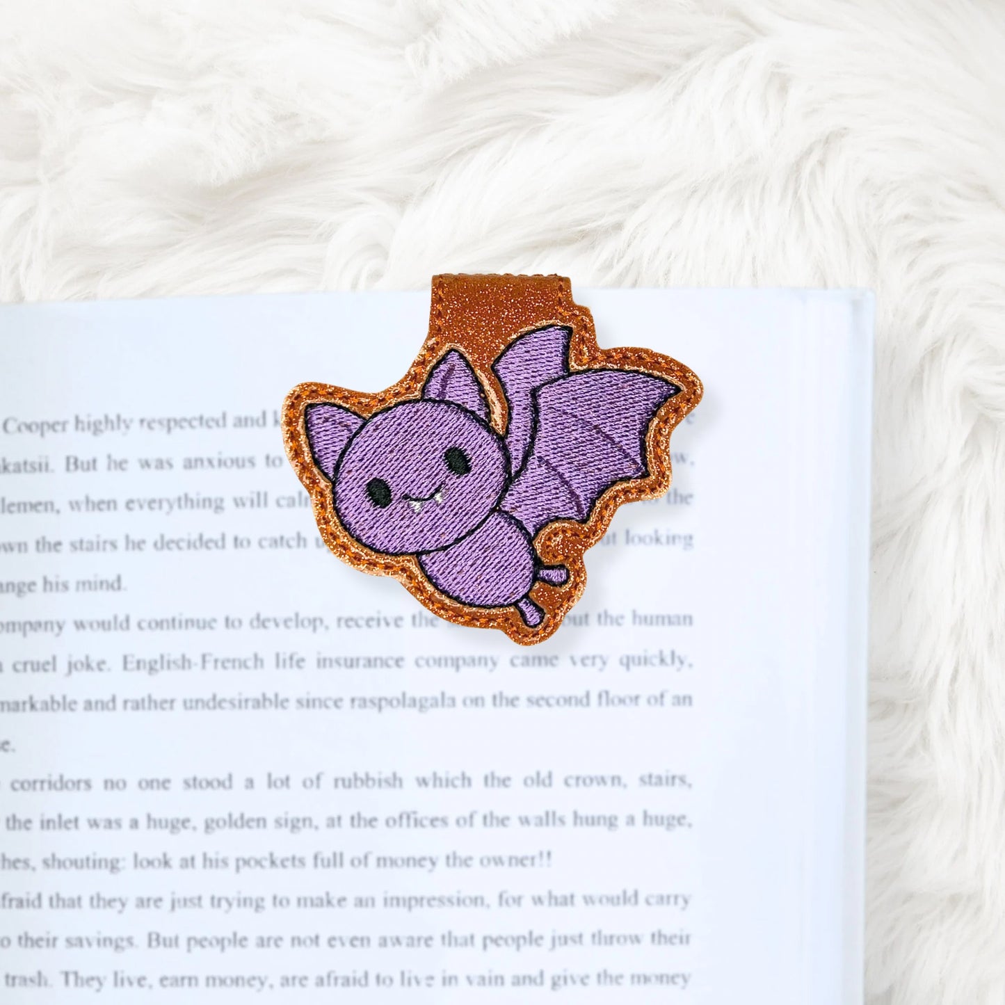 ITH 4x4 Bat Foldover Magnetic Bookmark
