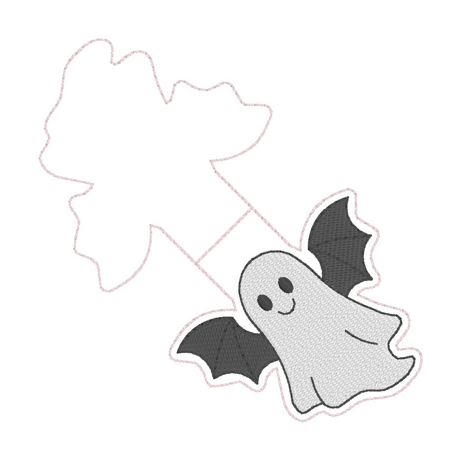 ITH 4x4 Bat Ghost Foldover Magnetic Bookmark