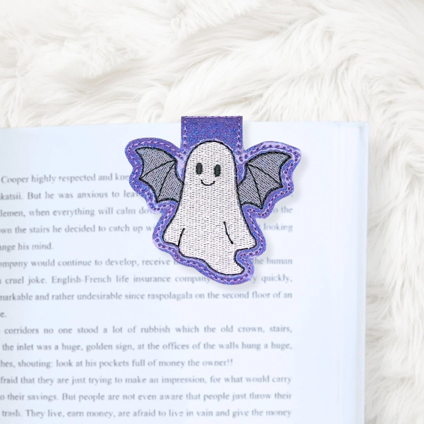 ITH 4x4 Bat Ghost Foldover Magnetic Bookmark