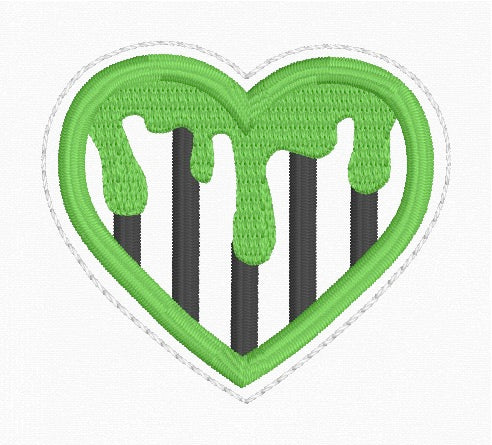 ITH 4x4 Beetle Heart Feltie