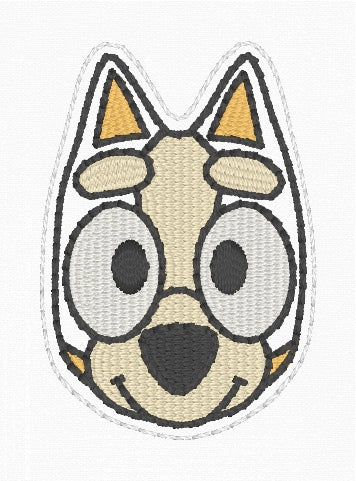 ITH 4x4 Orange Blue Heeler Puppy Feltie