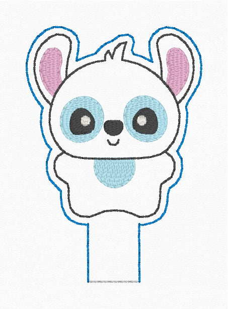 ITH 4x4 Blue Alien Pencil Topper