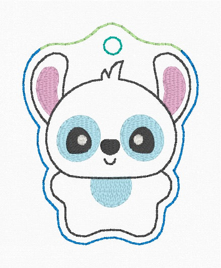 ITH 4x4 Blue Alien Air Tag Holder