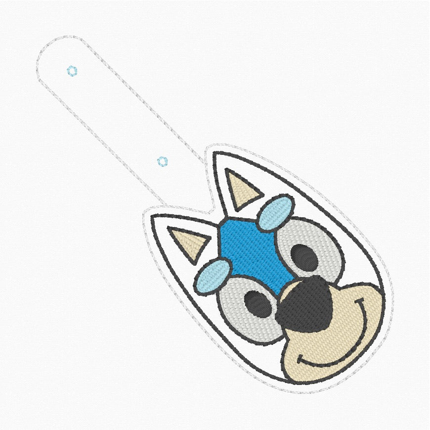 ITH 4x4 Blue Heeler Puppy Snaptab/Eyelet