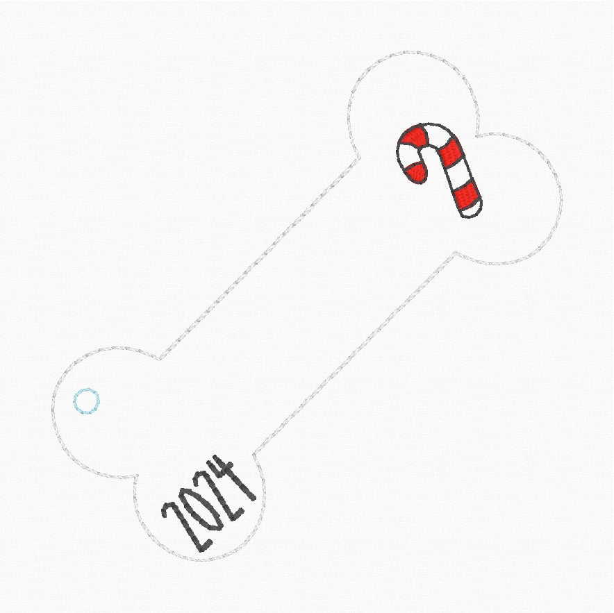 ITH 4x4 Bone Ornament