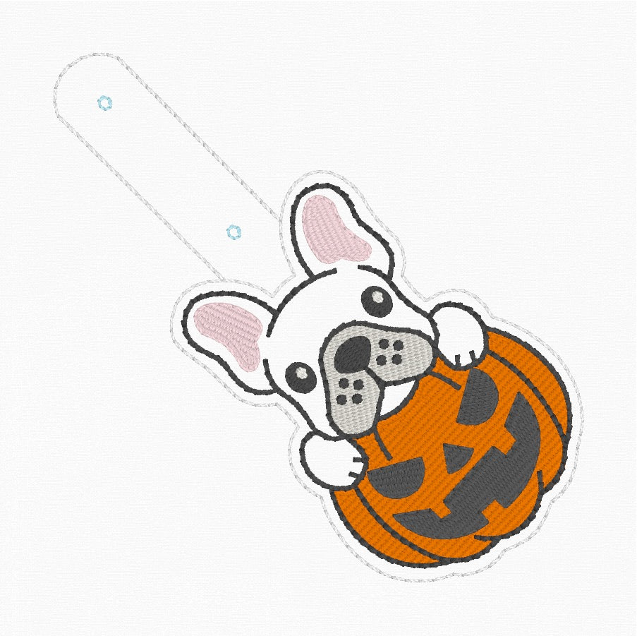 ITH 4x4 Bulldog Pumpkin Snaptab/Eyelet