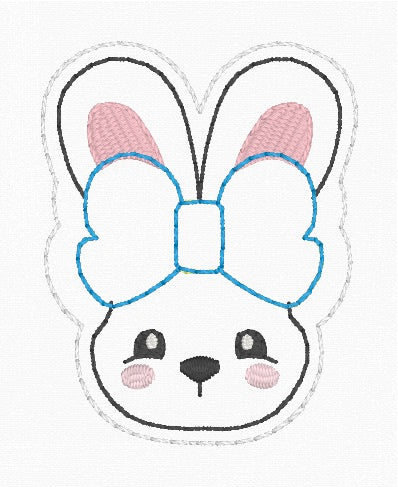 ITH 4x4 Bunny Bow Appliqué Feltie