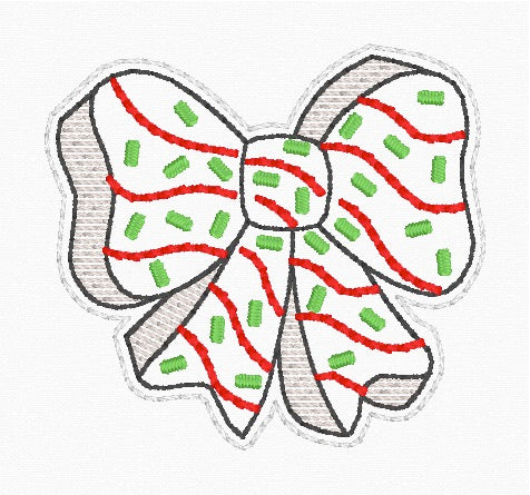 ITH 4x4 Cake Bow Feltie