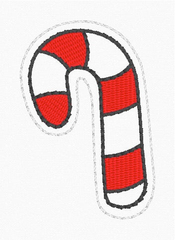 ITH 4x4 Candy Cane Feltie