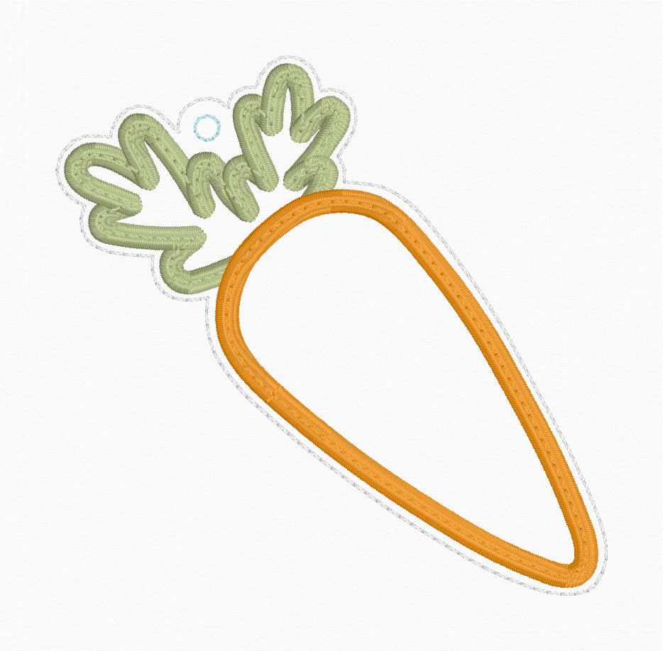 ITH 4x4 Carrot Appliqué Tag