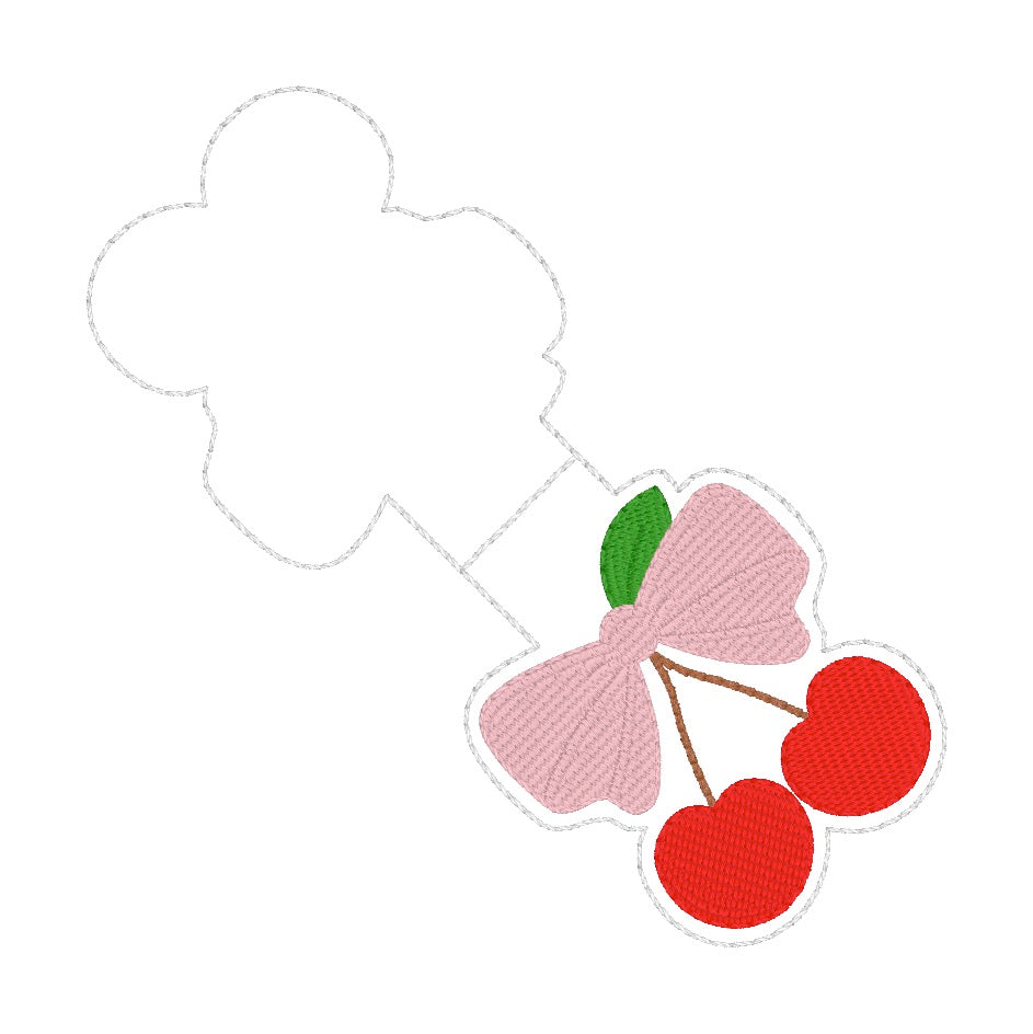ITH 4x4 Cherries Foldover Magnetic Bookmark