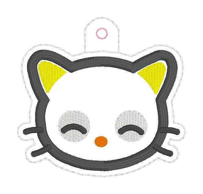 ITH 4x4 Kitty Friend Appliqué Snaptab/Eyelet