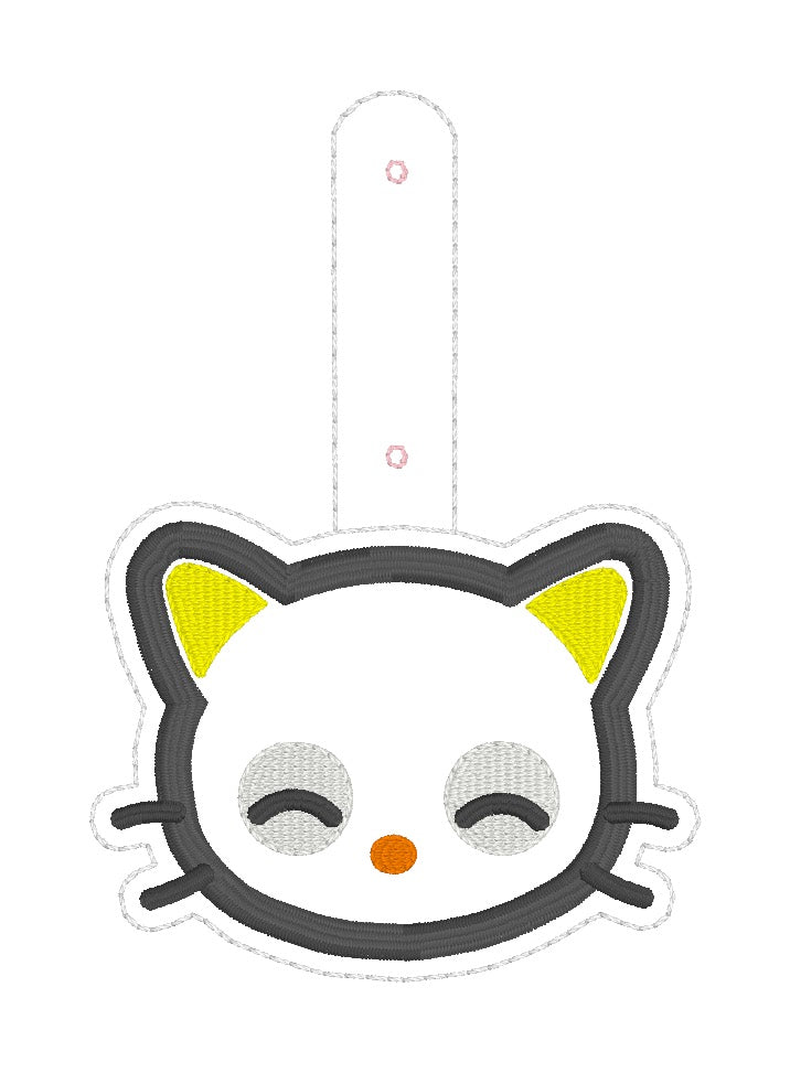 ITH 4x4 Kitty Friend Appliqué Snaptab/Eyelet
