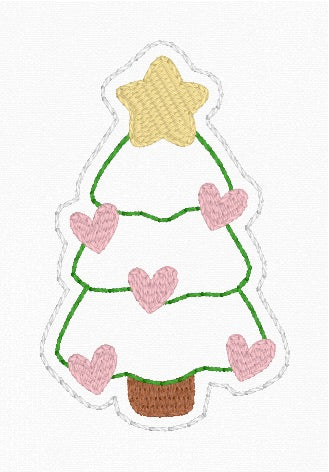 ITH 4x4 Christmas Tree Feltie