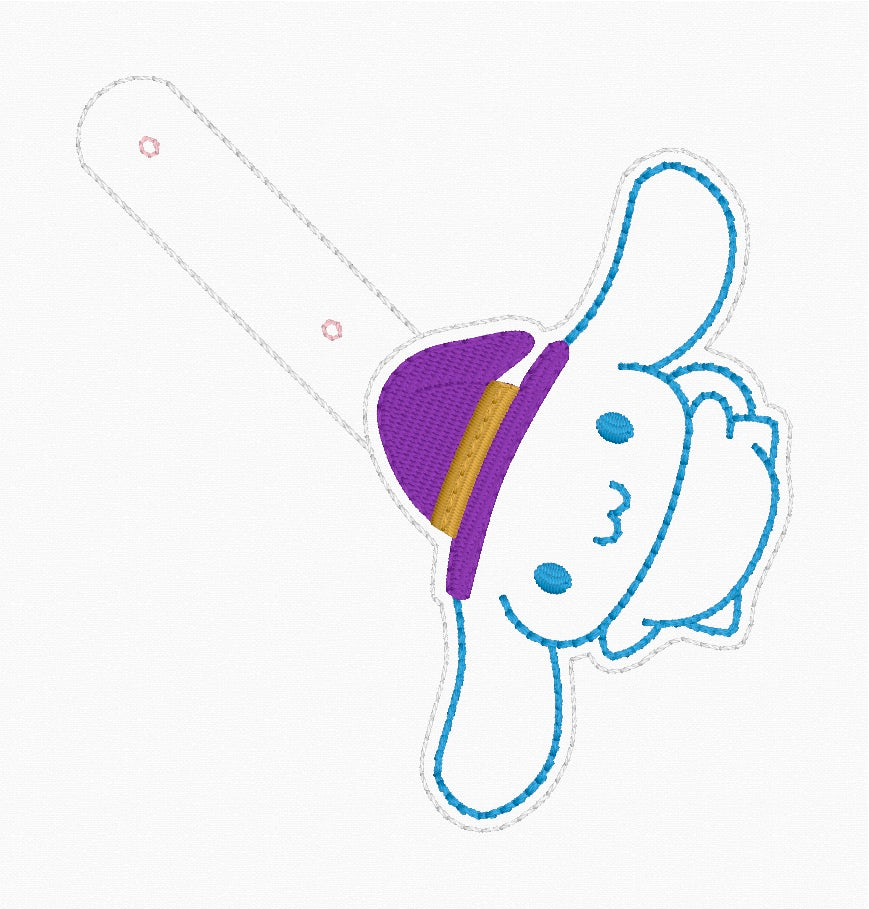 ITH 4x4 Kitty Friend Witch Snaptab/Eyelet
