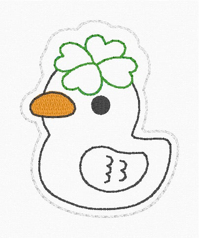 ITH 4x4 Clover Ducky Appliqué Feltie