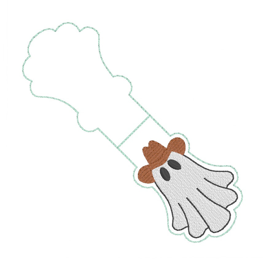 ITH 4x4 Cowboy Ghost Foldover Magnetic Bookmark