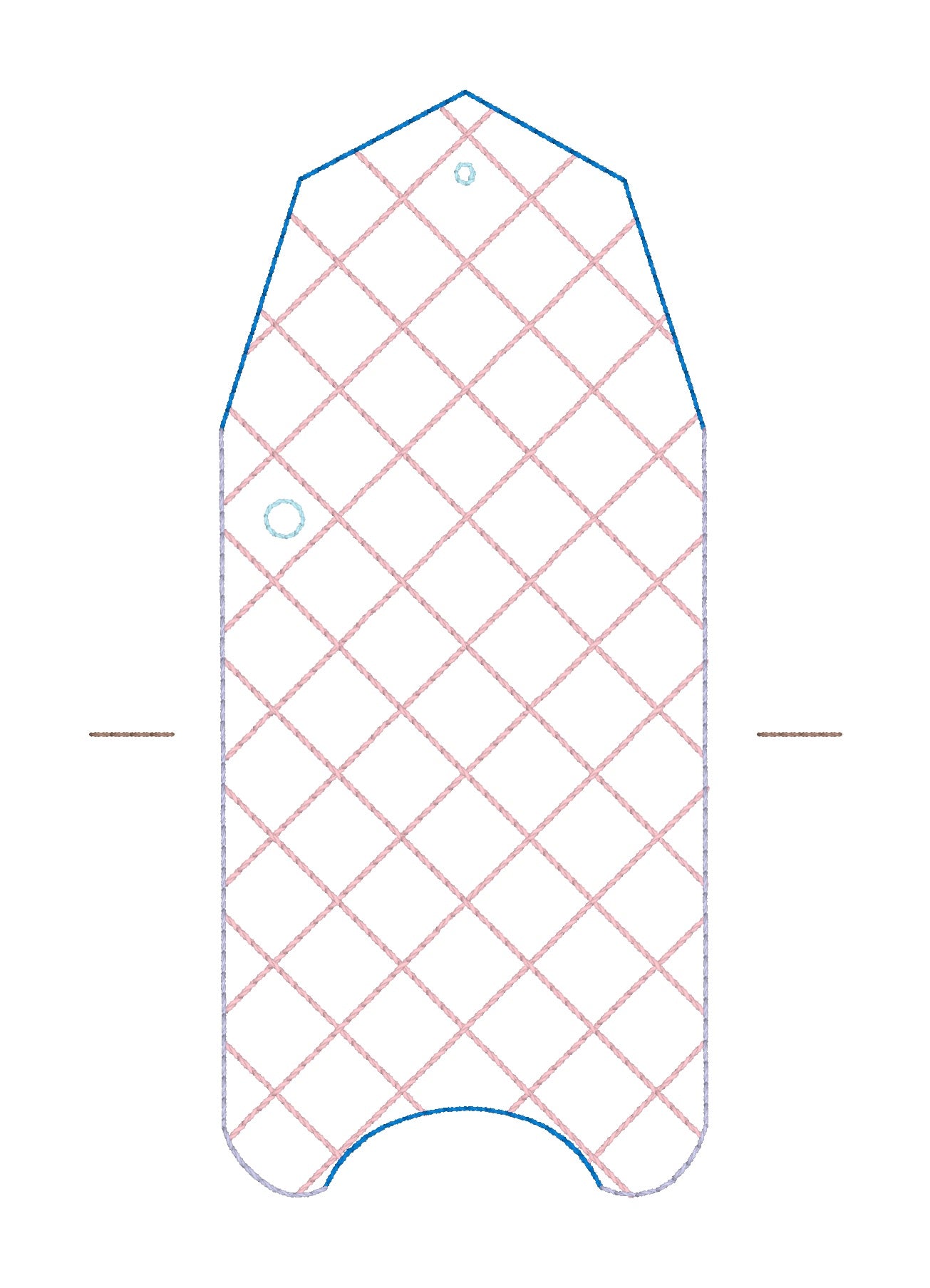 ITH 5x7 1oz Criss Cross Sanitizer Holder