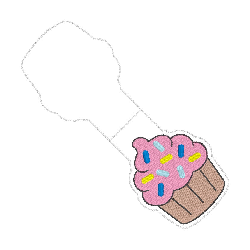 ITH 4x4 Cupcake Foldover Magnetic Bookmark