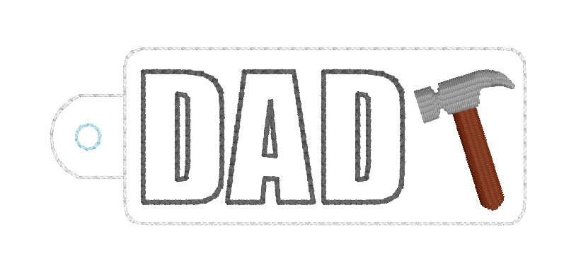 ITH 4x4, 5x7 DAD Snaptab/Eyelet