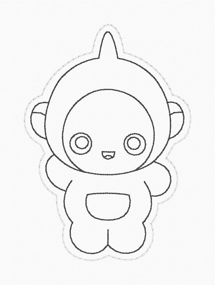 ITH 4x4 Tele Friends Dry Erase Coloring Characters
