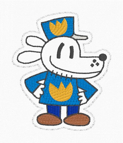ITH 4x4 Dog Man Feltie