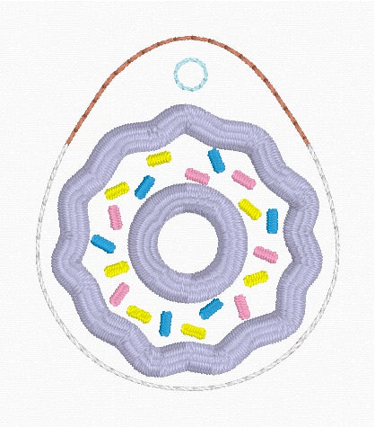 ITH 4x4 Donut Appliqué Air Tag Holder