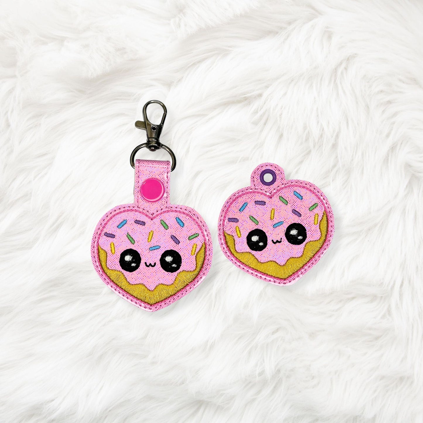 ITH 4x4 Donut Heart Snaptab/Eyelet
