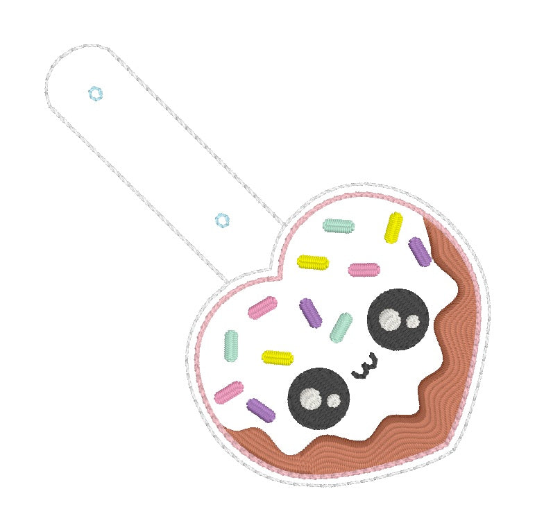 ITH 4x4 Donut Heart Snaptab/Eyelet