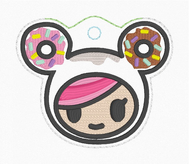 ITH 4x4 Donut Girl Air Tag Holder