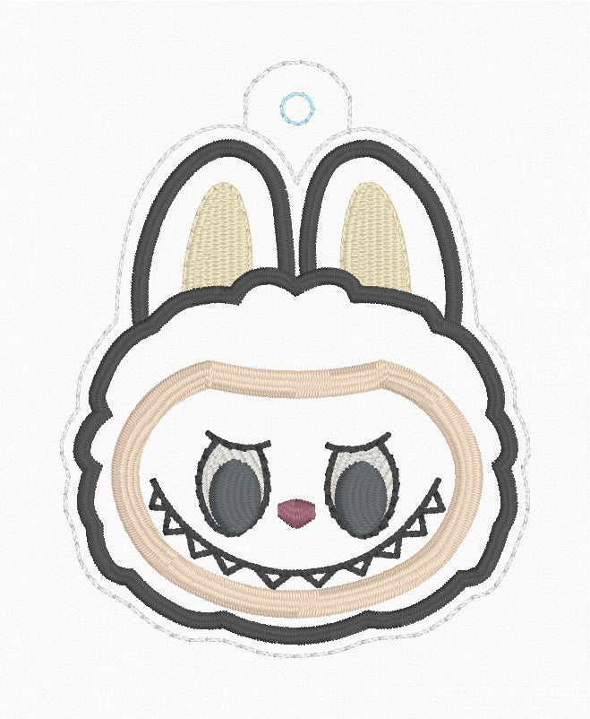 ITH 4x4, 5x7 Fluffy Monster Appliqué Snaptab/Eyelet
