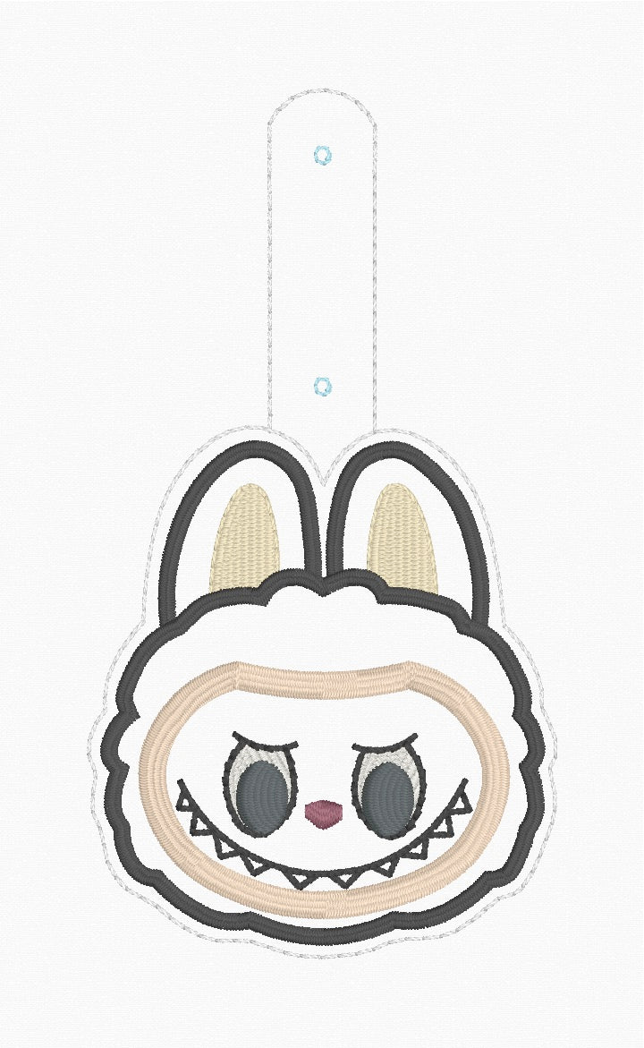 ITH 4x4, 5x7 Fluffy Monster Appliqué Snaptab/Eyelet