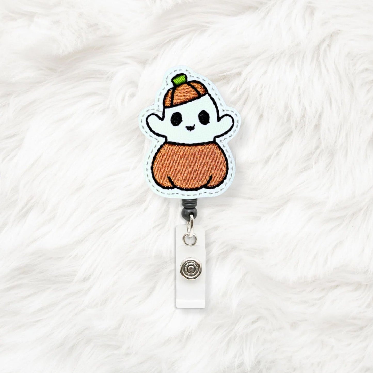ITH 4x4 Pumpkin Ghost Feltie
