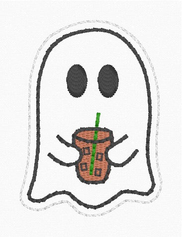 ITH 4x4 Ghost Iced Coffee Feltie