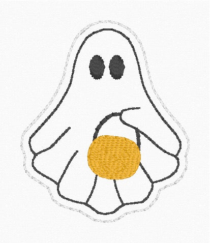 ITH 4x4 Ghost Jackolantern Feltie