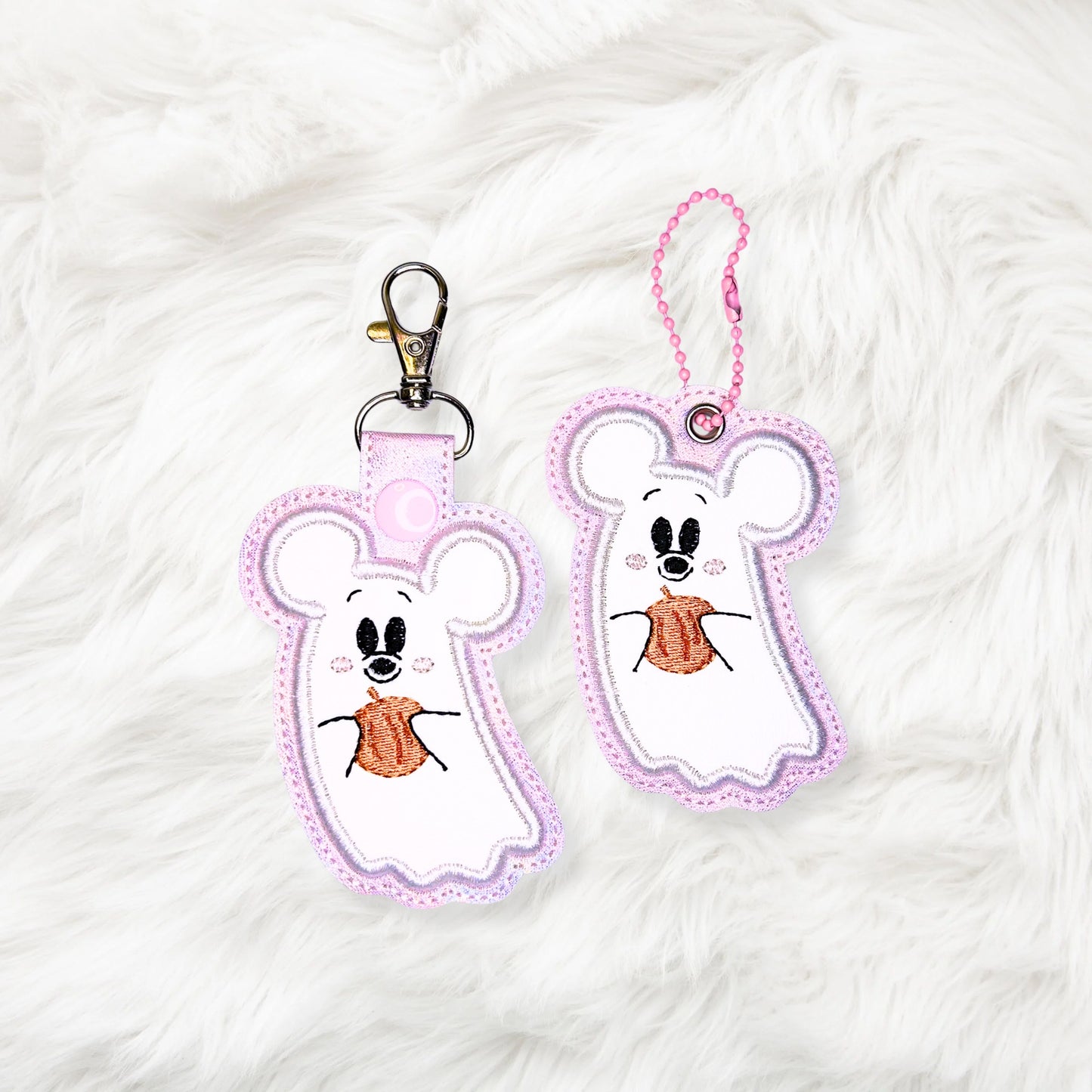 ITH 4x4 Mouse Ghost Appliqué Snaptab/Eyelet